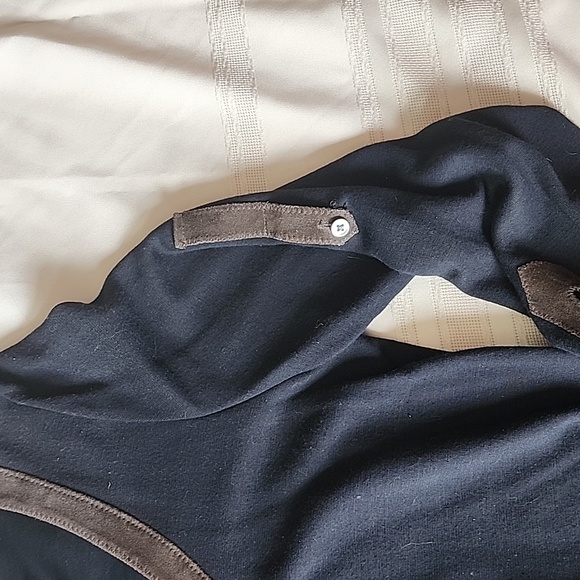 Black Theory Tunic with suede trim and belt - Picture 4 of 6